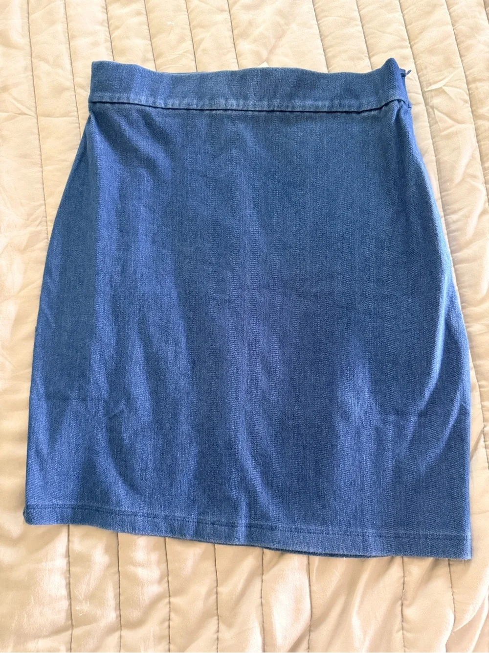 Susana Monaco Denim Blue Crop Top & Mini Skirt SET Small $255 Retail. *SET*